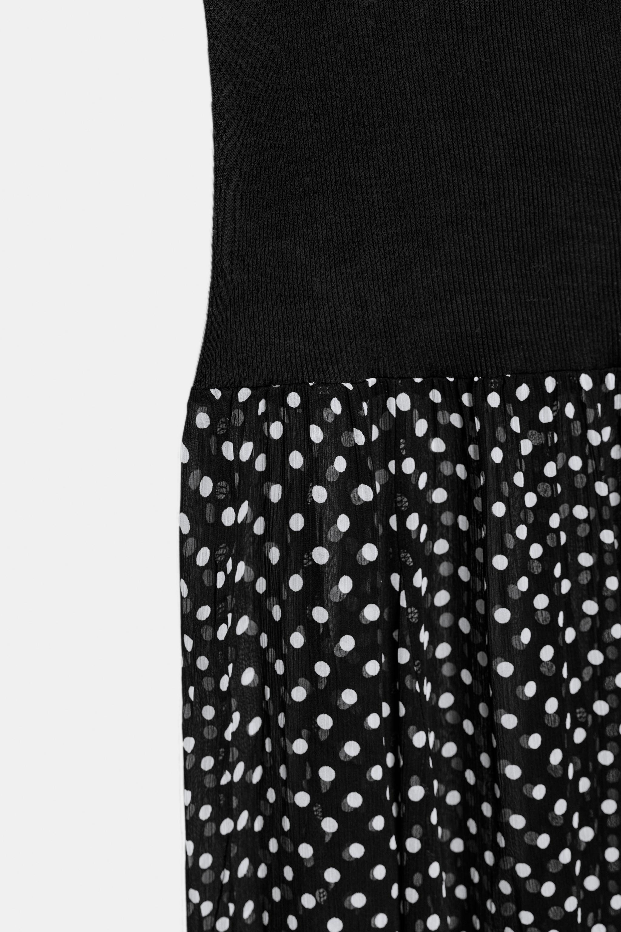 POLKA DOT COMBINATION DRESS